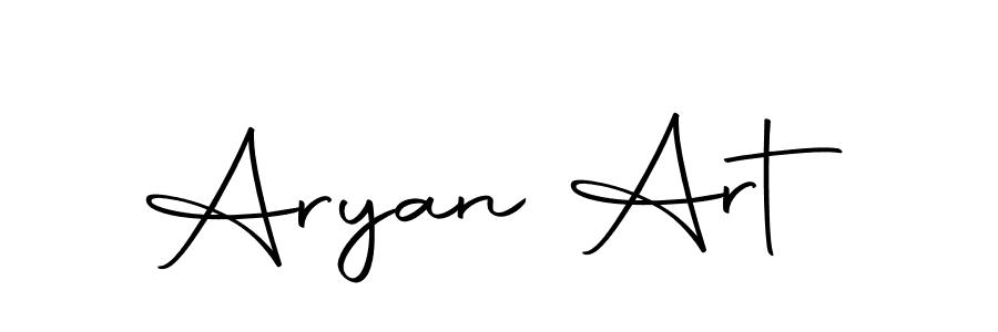 You should practise on your own different ways (Autography-DOLnW) to write your name (Aryan Art) in signature. don't let someone else do it for you. Aryan Art signature style 10 images and pictures png