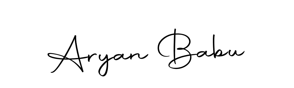 You should practise on your own different ways (Autography-DOLnW) to write your name (Aryan Babu) in signature. don't let someone else do it for you. Aryan Babu signature style 10 images and pictures png