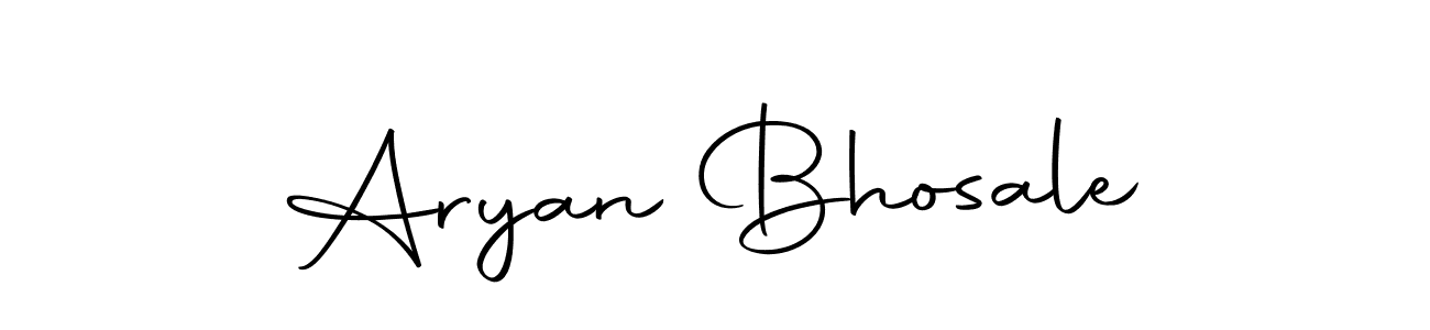 Use a signature maker to create a handwritten signature online. With this signature software, you can design (Autography-DOLnW) your own signature for name Aryan Bhosale. Aryan Bhosale signature style 10 images and pictures png