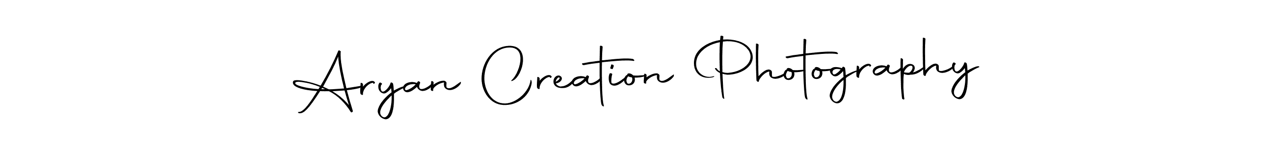 Use a signature maker to create a handwritten signature online. With this signature software, you can design (Autography-DOLnW) your own signature for name Aryan Creation Photography. Aryan Creation Photography signature style 10 images and pictures png