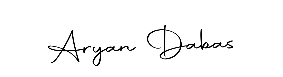 How to make Aryan Dabas name signature. Use Autography-DOLnW style for creating short signs online. This is the latest handwritten sign. Aryan Dabas signature style 10 images and pictures png