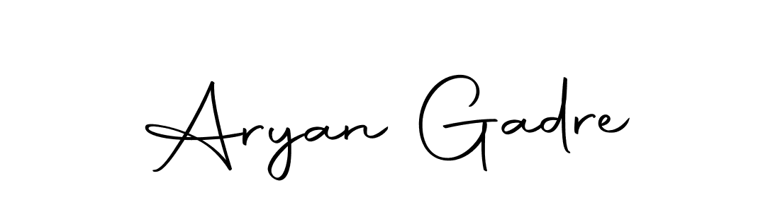 Create a beautiful signature design for name Aryan Gadre. With this signature (Autography-DOLnW) fonts, you can make a handwritten signature for free. Aryan Gadre signature style 10 images and pictures png