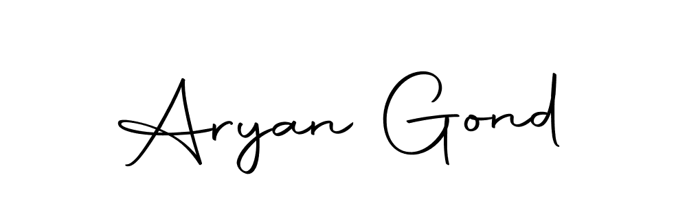 You can use this online signature creator to create a handwritten signature for the name Aryan Gond. This is the best online autograph maker. Aryan Gond signature style 10 images and pictures png