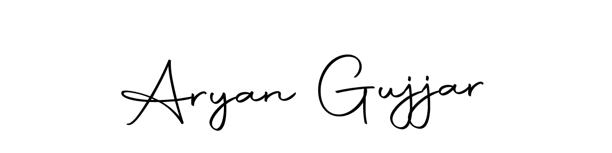Use a signature maker to create a handwritten signature online. With this signature software, you can design (Autography-DOLnW) your own signature for name Aryan Gujjar. Aryan Gujjar signature style 10 images and pictures png