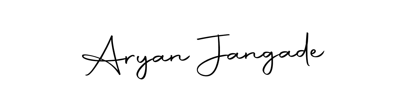 Aryan Jangade stylish signature style. Best Handwritten Sign (Autography-DOLnW) for my name. Handwritten Signature Collection Ideas for my name Aryan Jangade. Aryan Jangade signature style 10 images and pictures png