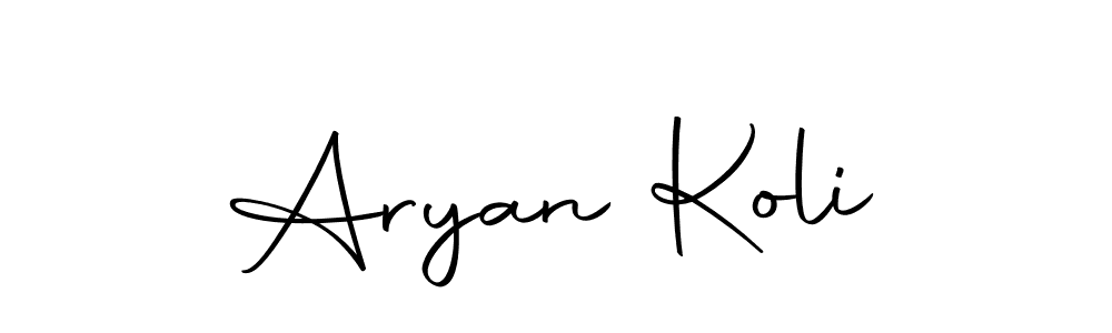 The best way (Autography-DOLnW) to make a short signature is to pick only two or three words in your name. The name Aryan Koli include a total of six letters. For converting this name. Aryan Koli signature style 10 images and pictures png