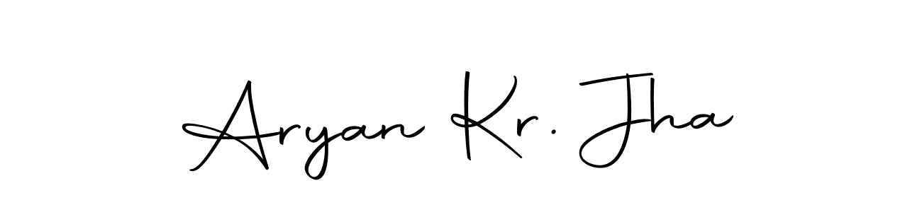 How to make Aryan Kr. Jha name signature. Use Autography-DOLnW style for creating short signs online. This is the latest handwritten sign. Aryan Kr. Jha signature style 10 images and pictures png