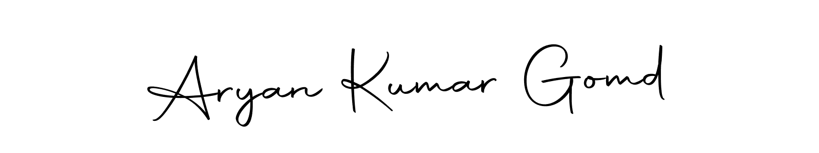Use a signature maker to create a handwritten signature online. With this signature software, you can design (Autography-DOLnW) your own signature for name Aryan Kumar Gomd. Aryan Kumar Gomd signature style 10 images and pictures png