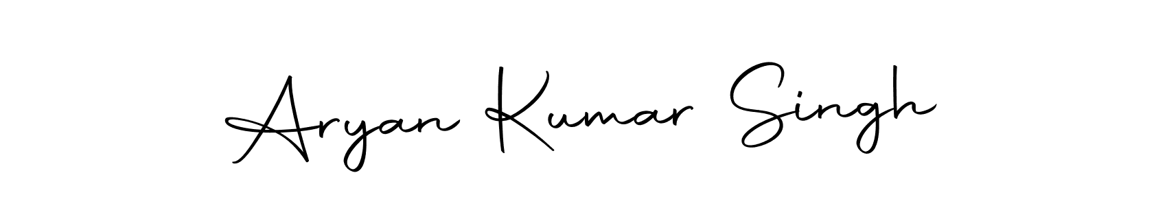 How to make Aryan Kumar Singh name signature. Use Autography-DOLnW style for creating short signs online. This is the latest handwritten sign. Aryan Kumar Singh signature style 10 images and pictures png