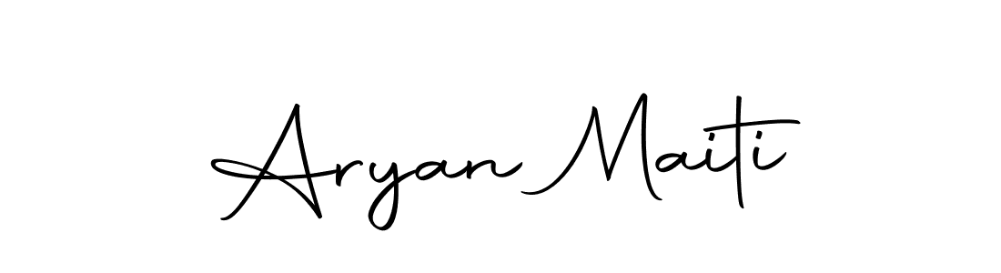 You should practise on your own different ways (Autography-DOLnW) to write your name (Aryan Maiti) in signature. don't let someone else do it for you. Aryan Maiti signature style 10 images and pictures png