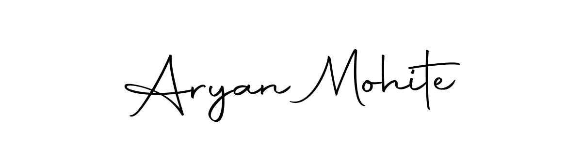 You should practise on your own different ways (Autography-DOLnW) to write your name (Aryan Mohite) in signature. don't let someone else do it for you. Aryan Mohite signature style 10 images and pictures png