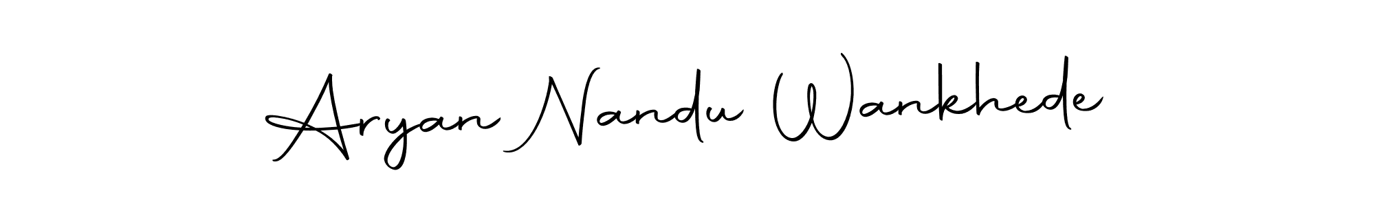 How to make Aryan Nandu Wankhede signature? Autography-DOLnW is a professional autograph style. Create handwritten signature for Aryan Nandu Wankhede name. Aryan Nandu Wankhede signature style 10 images and pictures png