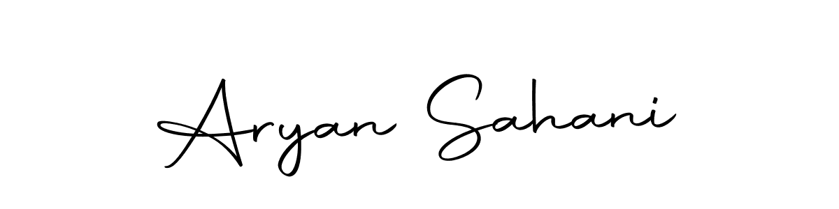 How to make Aryan Sahani name signature. Use Autography-DOLnW style for creating short signs online. This is the latest handwritten sign. Aryan Sahani signature style 10 images and pictures png