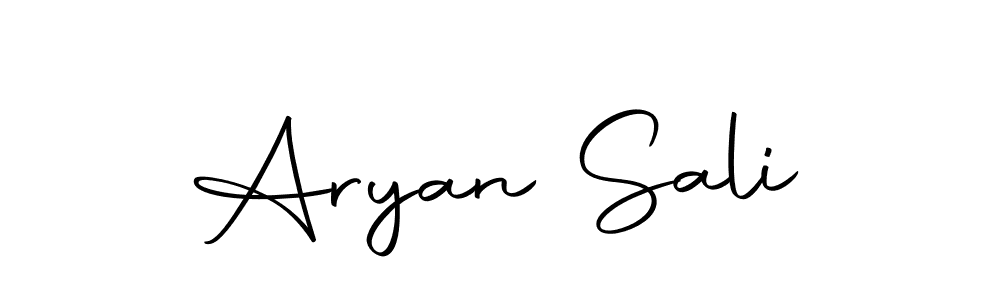 Design your own signature with our free online signature maker. With this signature software, you can create a handwritten (Autography-DOLnW) signature for name Aryan Sali. Aryan Sali signature style 10 images and pictures png
