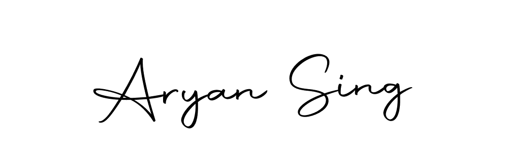 Create a beautiful signature design for name Aryan Sing. With this signature (Autography-DOLnW) fonts, you can make a handwritten signature for free. Aryan Sing signature style 10 images and pictures png
