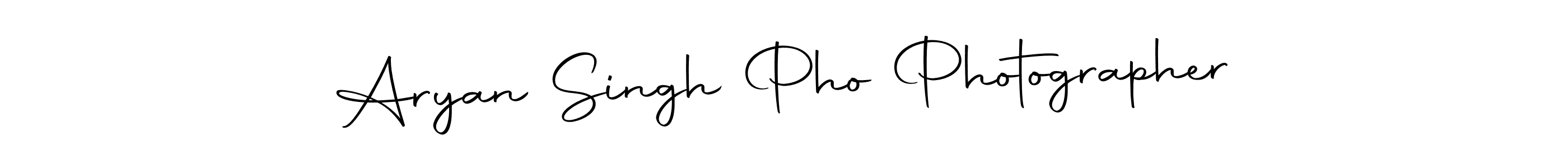 How to make Aryan Singh Pho Photographer name signature. Use Autography-DOLnW style for creating short signs online. This is the latest handwritten sign. Aryan Singh Pho Photographer signature style 10 images and pictures png