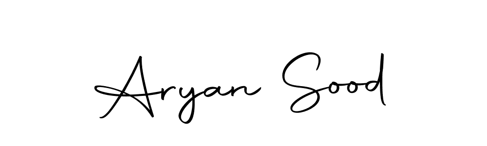 Design your own signature with our free online signature maker. With this signature software, you can create a handwritten (Autography-DOLnW) signature for name Aryan Sood. Aryan Sood signature style 10 images and pictures png