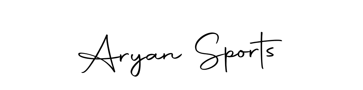 Create a beautiful signature design for name Aryan Sports. With this signature (Autography-DOLnW) fonts, you can make a handwritten signature for free. Aryan Sports signature style 10 images and pictures png