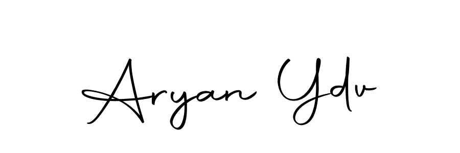 Design your own signature with our free online signature maker. With this signature software, you can create a handwritten (Autography-DOLnW) signature for name Aryan Ydv. Aryan Ydv signature style 10 images and pictures png