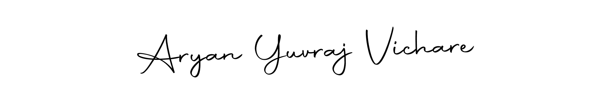 Autography-DOLnW is a professional signature style that is perfect for those who want to add a touch of class to their signature. It is also a great choice for those who want to make their signature more unique. Get Aryan Yuvraj Vichare name to fancy signature for free. Aryan Yuvraj Vichare signature style 10 images and pictures png