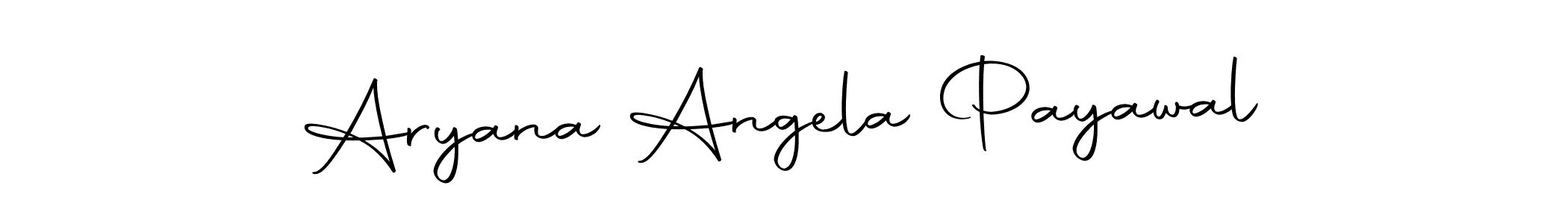 How to make Aryana Angela Payawal name signature. Use Autography-DOLnW style for creating short signs online. This is the latest handwritten sign. Aryana Angela Payawal signature style 10 images and pictures png