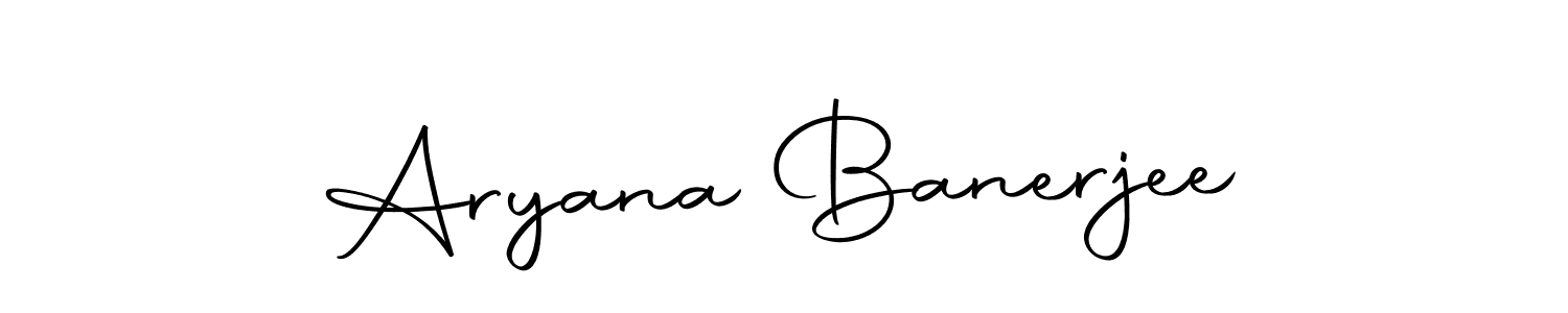 Use a signature maker to create a handwritten signature online. With this signature software, you can design (Autography-DOLnW) your own signature for name Aryana Banerjee. Aryana Banerjee signature style 10 images and pictures png