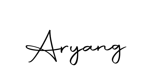 Design your own signature with our free online signature maker. With this signature software, you can create a handwritten (Autography-DOLnW) signature for name Aryang. Aryang signature style 10 images and pictures png