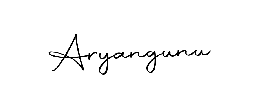 Design your own signature with our free online signature maker. With this signature software, you can create a handwritten (Autography-DOLnW) signature for name Aryangunu. Aryangunu signature style 10 images and pictures png