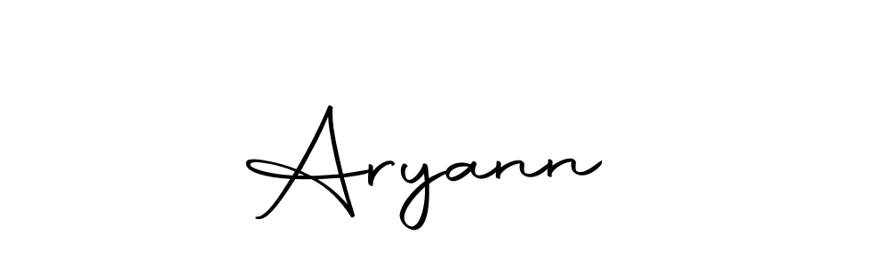 You should practise on your own different ways (Autography-DOLnW) to write your name (Aryann    ) in signature. don't let someone else do it for you. Aryann     signature style 10 images and pictures png