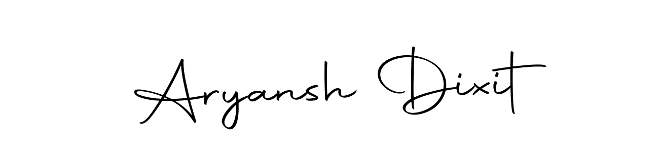 How to make Aryansh Dixit name signature. Use Autography-DOLnW style for creating short signs online. This is the latest handwritten sign. Aryansh Dixit signature style 10 images and pictures png