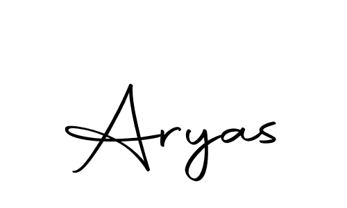 Make a beautiful signature design for name Aryas. Use this online signature maker to create a handwritten signature for free. Aryas signature style 10 images and pictures png