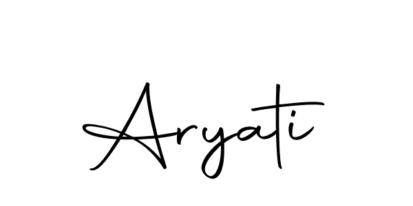 Design your own signature with our free online signature maker. With this signature software, you can create a handwritten (Autography-DOLnW) signature for name Aryati. Aryati signature style 10 images and pictures png