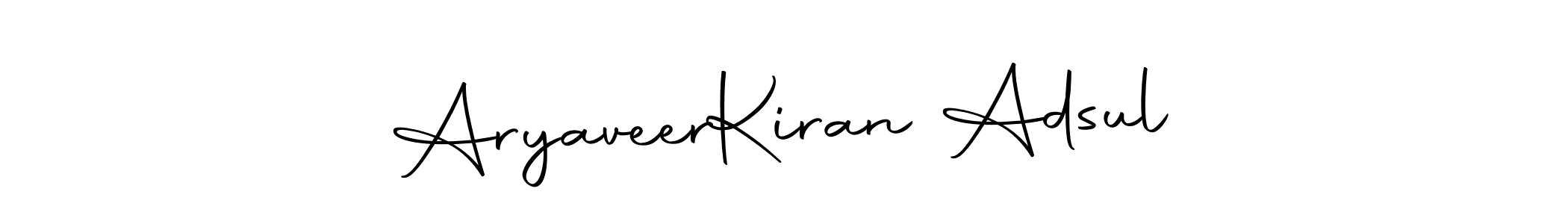 Design your own signature with our free online signature maker. With this signature software, you can create a handwritten (Autography-DOLnW) signature for name Aryaveer  Kiran Adsul. Aryaveer  Kiran Adsul signature style 10 images and pictures png