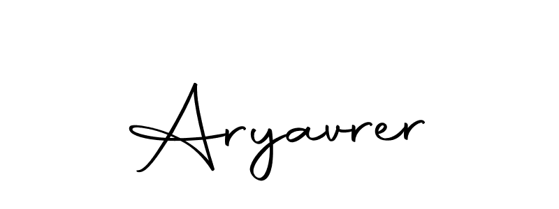 Use a signature maker to create a handwritten signature online. With this signature software, you can design (Autography-DOLnW) your own signature for name Aryavrer. Aryavrer signature style 10 images and pictures png