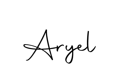 How to make Aryel name signature. Use Autography-DOLnW style for creating short signs online. This is the latest handwritten sign. Aryel signature style 10 images and pictures png