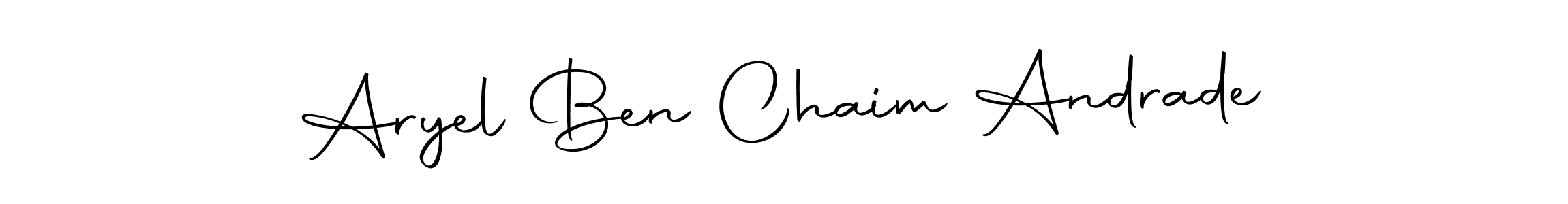 Design your own signature with our free online signature maker. With this signature software, you can create a handwritten (Autography-DOLnW) signature for name Aryel Ben Chaim Andrade. Aryel Ben Chaim Andrade signature style 10 images and pictures png