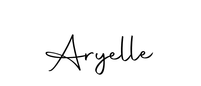 Create a beautiful signature design for name Aryelle. With this signature (Autography-DOLnW) fonts, you can make a handwritten signature for free. Aryelle signature style 10 images and pictures png