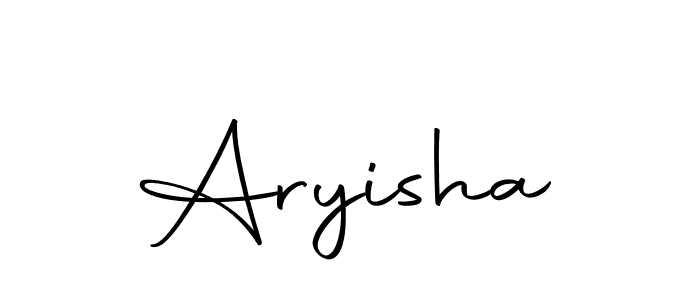 if you are searching for the best signature style for your name Aryisha. so please give up your signature search. here we have designed multiple signature styles  using Autography-DOLnW. Aryisha signature style 10 images and pictures png