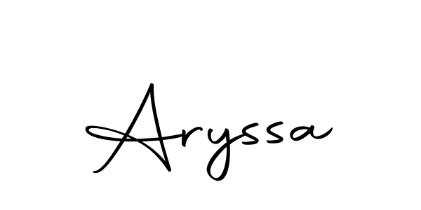 How to make Aryssa signature? Autography-DOLnW is a professional autograph style. Create handwritten signature for Aryssa name. Aryssa signature style 10 images and pictures png
