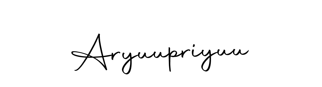 How to make Aryuupriyuu name signature. Use Autography-DOLnW style for creating short signs online. This is the latest handwritten sign. Aryuupriyuu signature style 10 images and pictures png