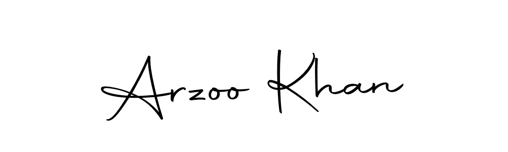 How to make Arzoo Khan name signature. Use Autography-DOLnW style for creating short signs online. This is the latest handwritten sign. Arzoo Khan signature style 10 images and pictures png