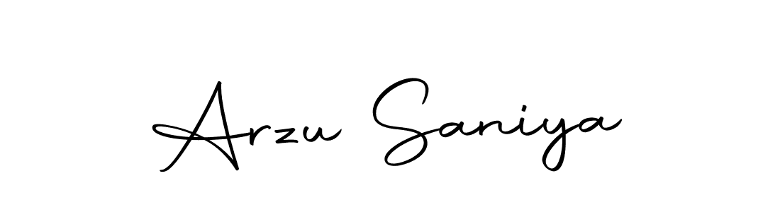 You should practise on your own different ways (Autography-DOLnW) to write your name (Arzu Saniya) in signature. don't let someone else do it for you. Arzu Saniya signature style 10 images and pictures png