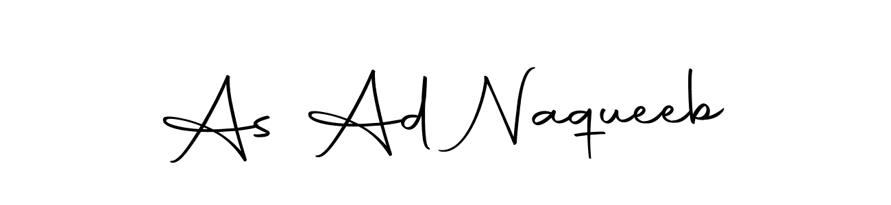 Make a beautiful signature design for name As Ad Naqueeb. Use this online signature maker to create a handwritten signature for free. As Ad Naqueeb signature style 10 images and pictures png