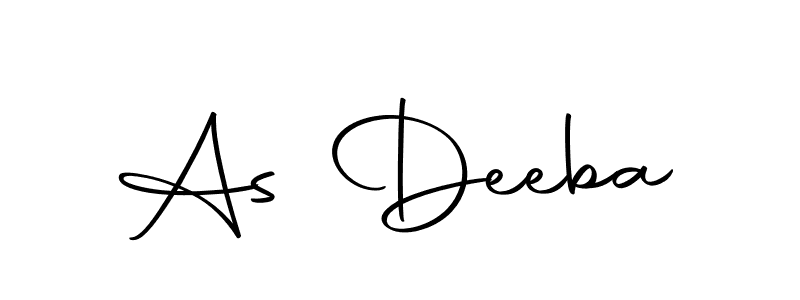 Use a signature maker to create a handwritten signature online. With this signature software, you can design (Autography-DOLnW) your own signature for name As Deeba. As Deeba signature style 10 images and pictures png