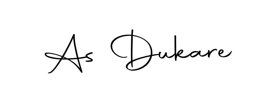 Make a beautiful signature design for name As Dukare. With this signature (Autography-DOLnW) style, you can create a handwritten signature for free. As Dukare signature style 10 images and pictures png