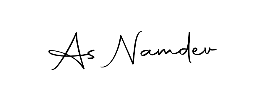 How to make As Namdev name signature. Use Autography-DOLnW style for creating short signs online. This is the latest handwritten sign. As Namdev signature style 10 images and pictures png