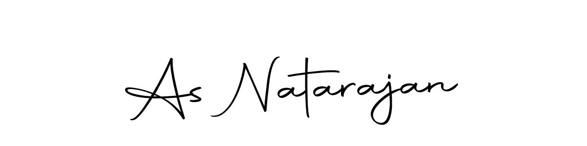 You should practise on your own different ways (Autography-DOLnW) to write your name (As Natarajan) in signature. don't let someone else do it for you. As Natarajan signature style 10 images and pictures png