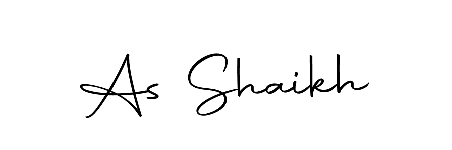 How to make As Shaikh name signature. Use Autography-DOLnW style for creating short signs online. This is the latest handwritten sign. As Shaikh signature style 10 images and pictures png