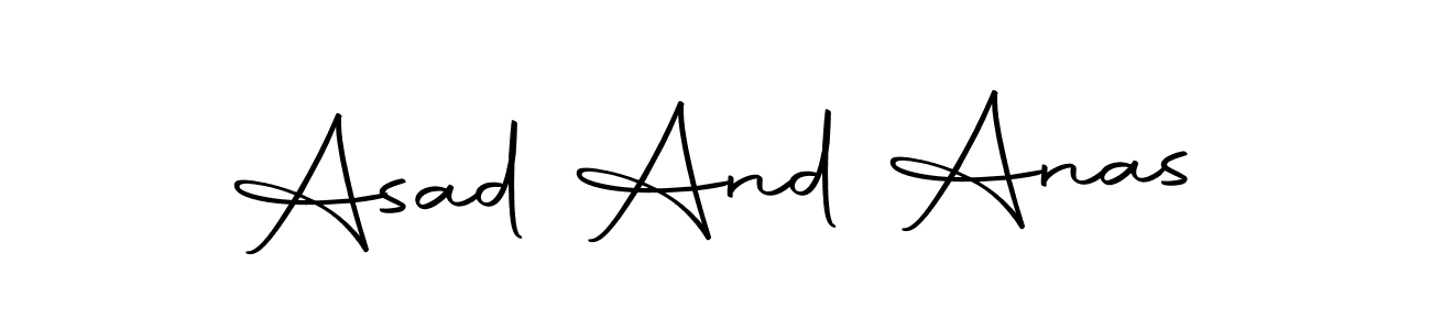 Make a beautiful signature design for name Asad And Anas. Use this online signature maker to create a handwritten signature for free. Asad And Anas signature style 10 images and pictures png