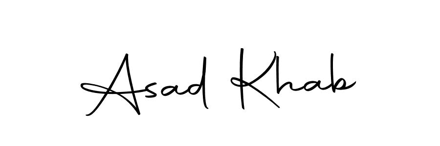 Also we have Asad Khab name is the best signature style. Create professional handwritten signature collection using Autography-DOLnW autograph style. Asad Khab signature style 10 images and pictures png